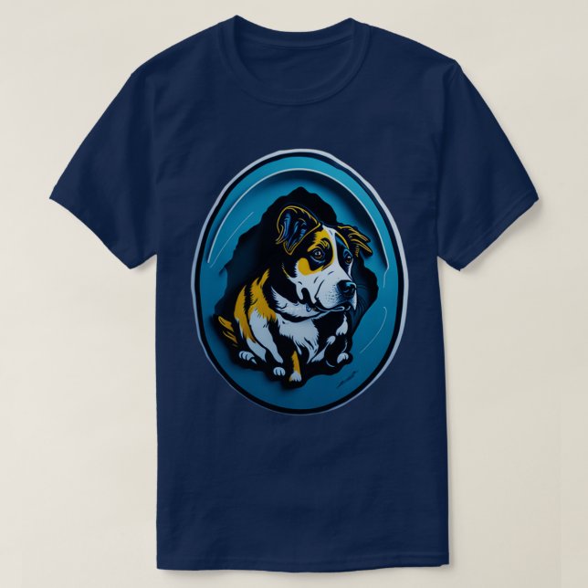 T-shirt Chien Dans L'Oeuf 49 (Design devant)