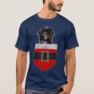 T-shirt Chien dans votre poche Père Noël Lhassa Apso