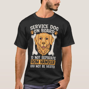 T-shirt Chien d'assistance à bord Ne pas séparer