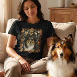 T-shirt Chien de berger des Shetland Sheltie Vintage Willi