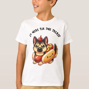 T-shirt Chien de berger en costume de hot dog, Halloween d
