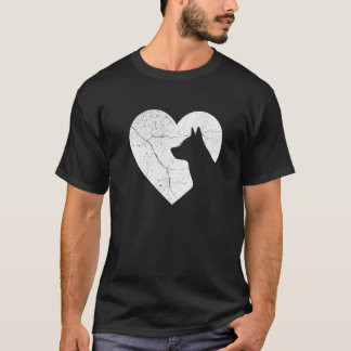 T-shirt Chien de bétail australien Drôle Cœur Saint-Valent