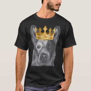 T-shirt Chien de bétail australien portant une couronne