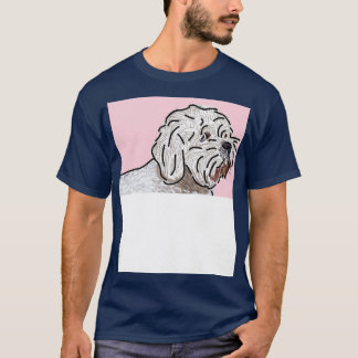 T-shirt Chien de Bichon Frise en rose
