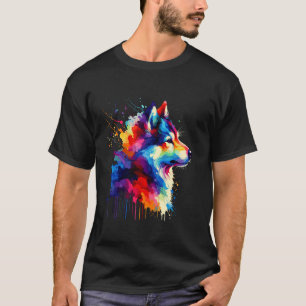 T-shirt Chien de Canaan Splash Art