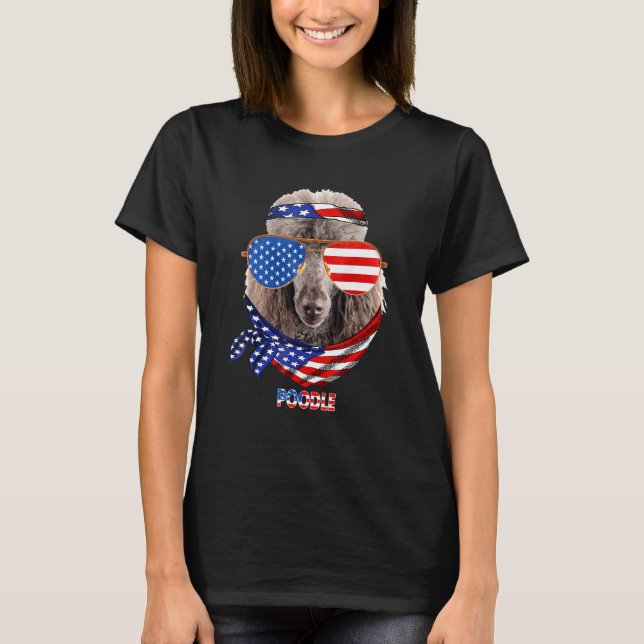 T-shirt Chien de caniche américain (Devant)