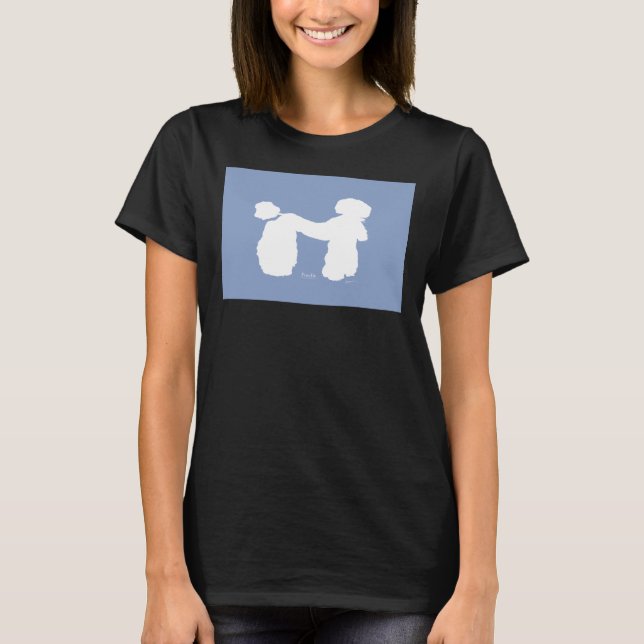 T-shirt Chien de caniche bleu Tony Fernandes (Devant)