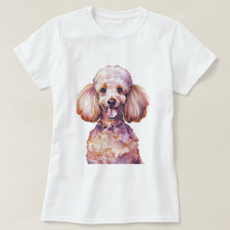 T-shirt Chien de caniche minimaliste inspiré