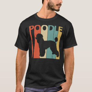 T-shirt Chien de caniche vintage