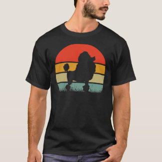 T-shirt Chien de caniche Vintage rétro