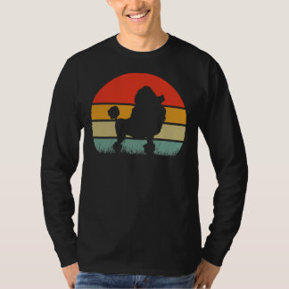 T-shirt Chien de caniche Vintage rétro