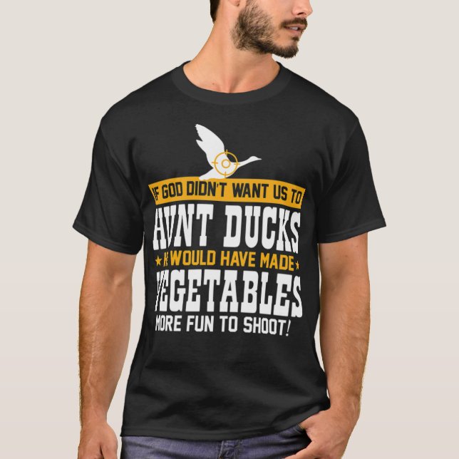 T-shirt chien de chasse de canard imprimer laboratoire de  (Devant)