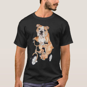 T-shirt Chien de Chien de Chien à cheval Vélo Chien de Chi