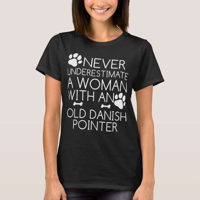 T-shirt Chien de Chien de Gammel Dansk Hønsehund Vieux Poi (Devant)