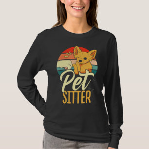 T-shirt Chien de chien de poète Graphique Animaux assis Ch