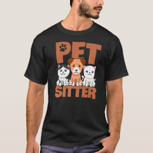 T-shirt Chien de chien de poète Graphique Animaux assis Ch