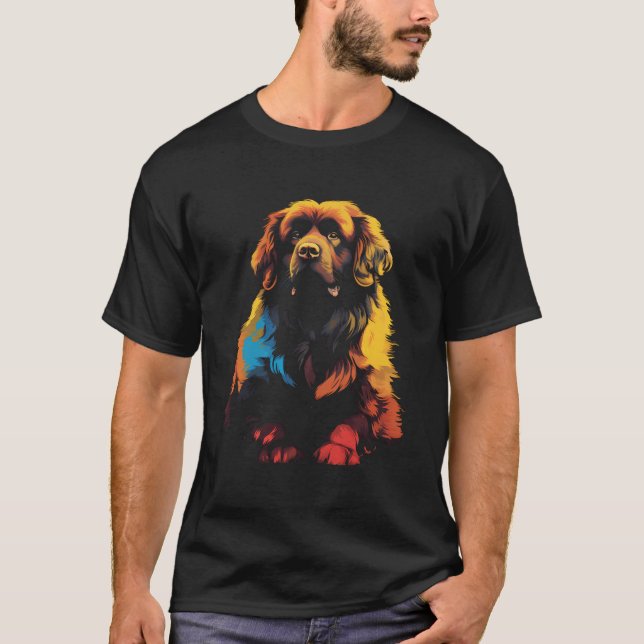 T-shirt Chien de chien de Terre-Neuve (Devant)