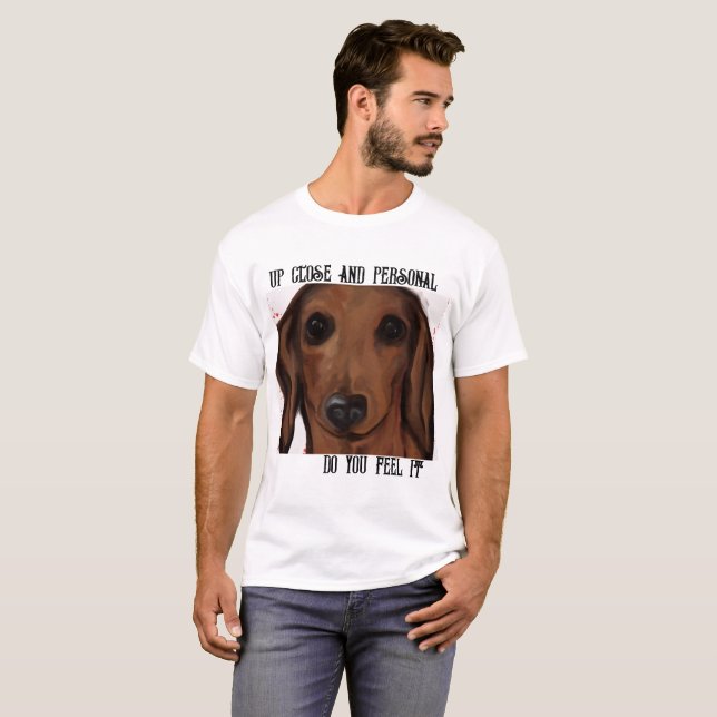 T-SHIRT CHIEN DE CHIEN ROUGE (Devant entier)
