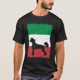 T-shirt Chien de Chine arrêté Italie Drapeau Italien Vinta