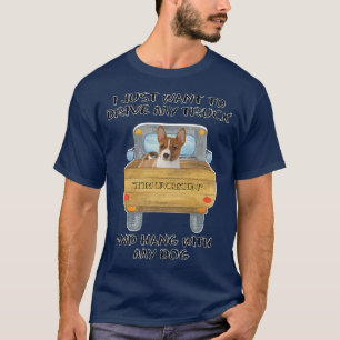 T-shirt Chien de Conduite de Camion Basenji 