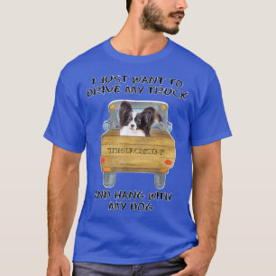 T-shirt Chien de conduite de camion Papillon