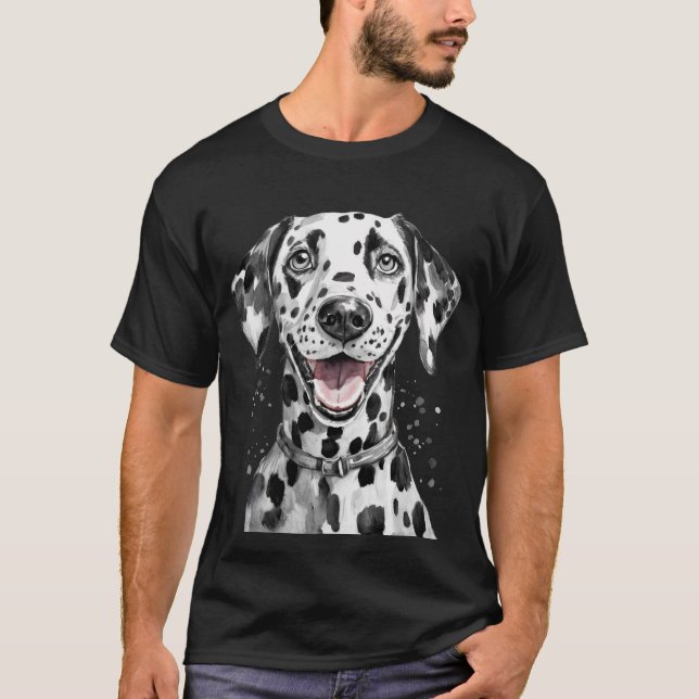 T-shirt Chien de Dalmatie Happy Face (Devant)