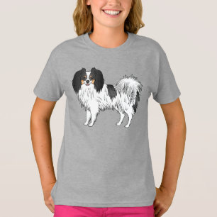 T-shirt Chien de dessin animé heureux représentant un chie