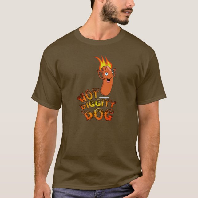 T-shirt Chien de Diggity Hot (Devant)