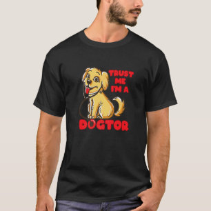 T-shirt Chien de docteur Retriever Labrador Golden chiot t