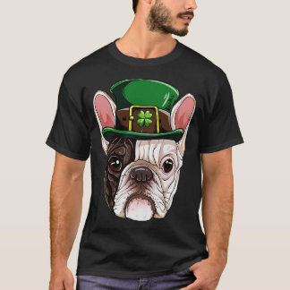 T-shirt Chien de France Leprechaun Jour de la Saint Patric
