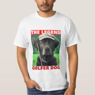 T-shirt Chien de golf