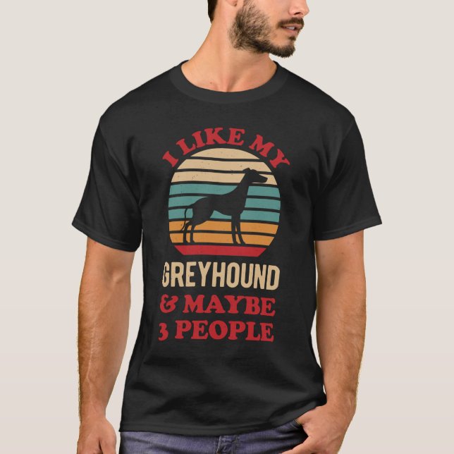 T-shirt Chien de Greyhound (Devant)