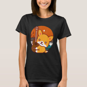 T-shirt Chien de guitare acoustique pour guitariste Artist
