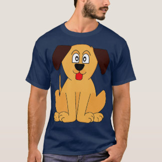 T-shirt Chien de langue joyeux