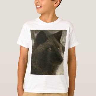 T-shirt Chien de loup noir