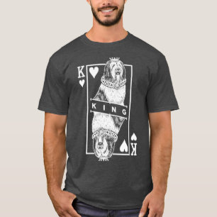 T-shirt Chien de Lowland polonais Roi des Coeurs Drôle PLS