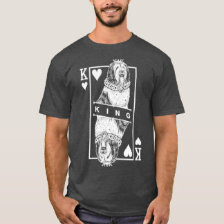 T-shirt Chien de Lowland polonais Roi des Coeurs Drôle PLS