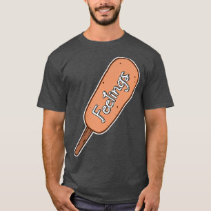 T-shirt Chien de maïs Saucisse frite à chaud
