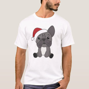 T-shirt Chien de Noël Animaux d'hiver de neige