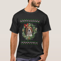 Chien de Noël beagle Père Noël Xmas Tee Pajamas L