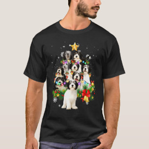 T-shirt Chien de Noël de chien de Noël polonais Lowland