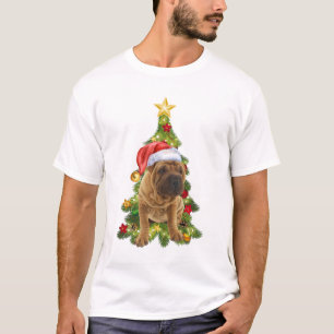 T-shirt Chien de Noël de Shar Pei, Chien de Noël de Xmas S