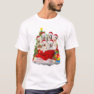 T-shirt Chien de Noël en anglais Père Noël