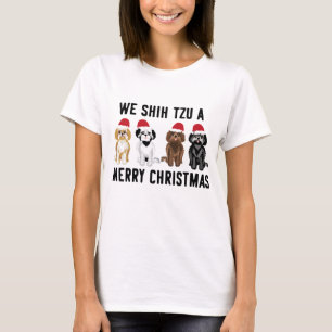 T-shirt Chien de Noël, on chie Tzu