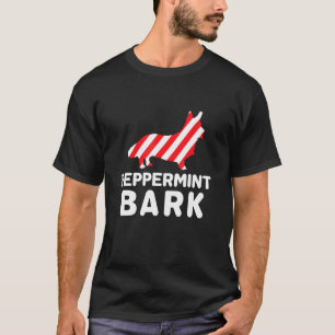 T-shirt Chien de Noël Peppermint Bark Corgi