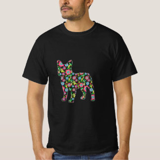T-shirt Chien de Pâques de Boston Terrier Fleurs de Pâques