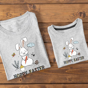 T-shirt Chien de Pâques mignon Doodle Bunny de Pâques T-sh