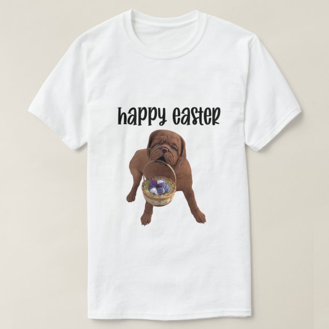 T-shirt Chien de Pâques sur mesure (Design devant)