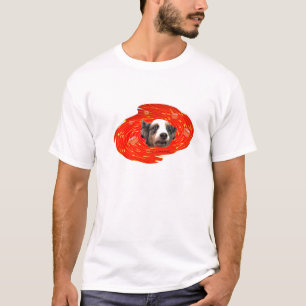 T-shirt chien de petit gâteau de hypno