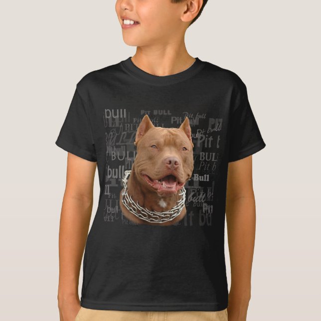 T-shirt Chien de Pitbull (Devant)